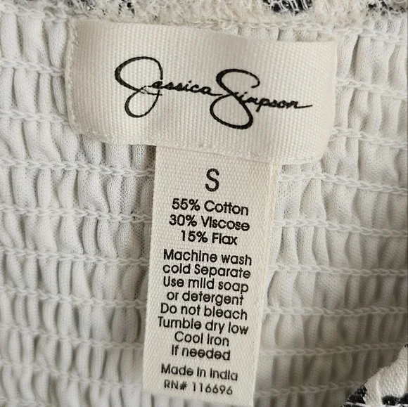 JESSICA SIMPSON Linen Floral Dress - Picture 7 of 8